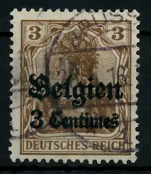 BES 1WK LP BELGIEN Nr 1 gestempelt 77B192