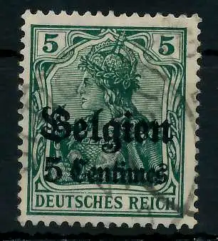 BES 1WK LP BELGIEN Nr 2 gestempelt 77B1FA