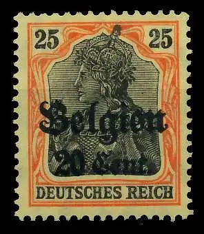 BES 1WK LP BELGIEN Nr 17 postfrisch 77B462