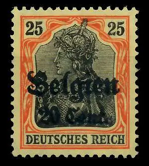 BES 1WK LP BELGIEN Nr 17 postfrisch 77B466