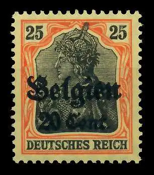 BES 1WK LP BELGIEN Nr 17 ungebraucht 77B49E