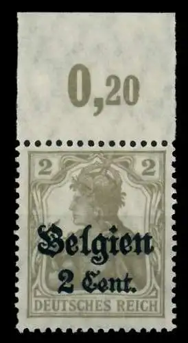 BES. 1WK LANDESPOST BELGIEN Nr 10 POR postfrisch ORA 77B506
