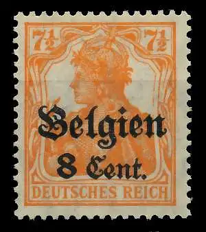 BES 1WK LP BELGIEN Nr 13aII postfrisch 77B582