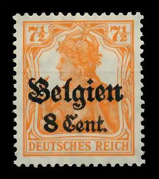 BES 1WK LP BELGIEN Nr 13aI ungebraucht 77B5B2