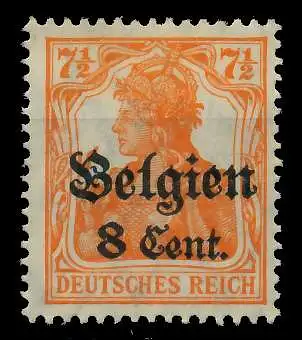 BES 1WK LP BELGIEN Nr 13aII ungebraucht 77B5BA