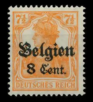 BES 1WK LP BELGIEN Nr 13aII ungebraucht 77B5C2
