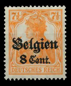 BES 1WK LP BELGIEN Nr 13aI ungebraucht 77B5C6