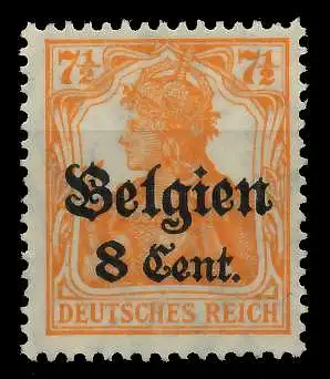 BES 1WK LP BELGIEN Nr 13aII ungebraucht 77B5E2