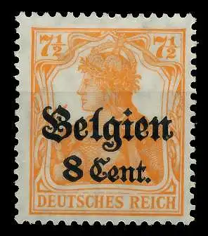 BES 1WK LP BELGIEN Nr 13aI ungebraucht 77B5EE