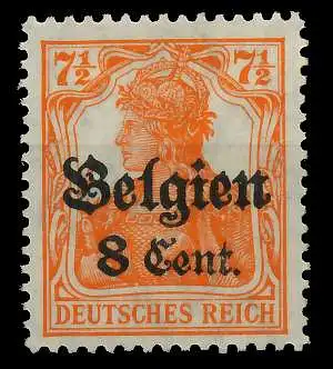 BES 1WK LP BELGIEN Nr 13bII postfrisch 77B602