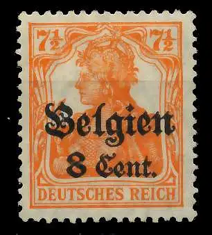 BES 1WK LP BELGIEN Nr 13bII ungebraucht 77B60E