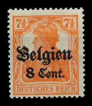 BES 1WK LP BELGIEN Nr 13bII ungebraucht 77B642