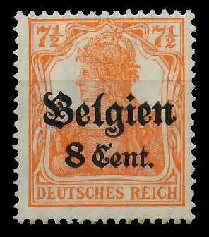 BES 1WK LP BELGIEN Nr 13bI ungebraucht 77B646