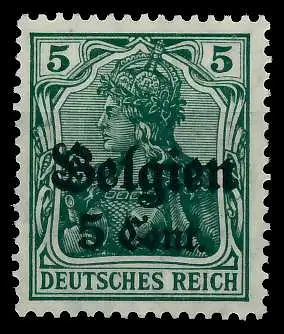 BES 1WK LP BELGIEN Nr 12II ungebraucht 77B64A