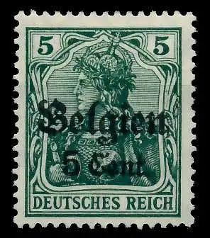 BES 1WK LP BELGIEN Nr 12II ungebraucht 77B65A