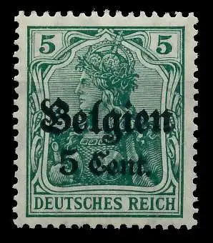 BES. 1WK LANDESPOST BELGIEN Nr 12II postfrisch 77B66A