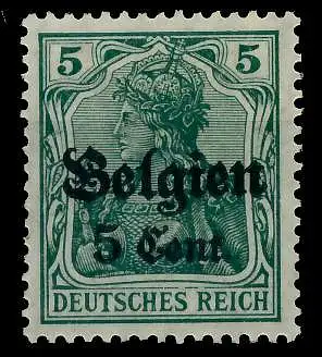 BES 1WK LP BELGIEN Nr 12II ungebraucht 77B672