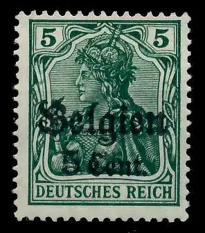 BES 1WK LP BELGIEN Nr 12Ia ungebraucht 77B6B2