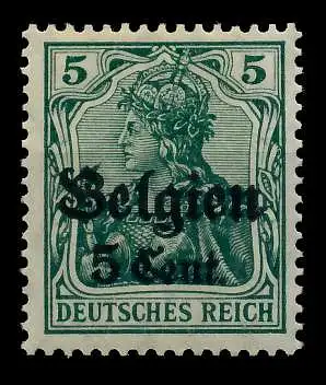 BES 1WK LP BELGIEN Nr 12Ia ungebraucht 77B6BE
