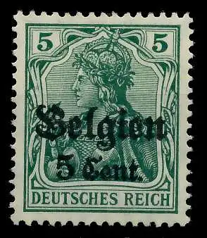 BES 1WK LP BELGIEN Nr 12Ia ungebraucht 77B6D2
