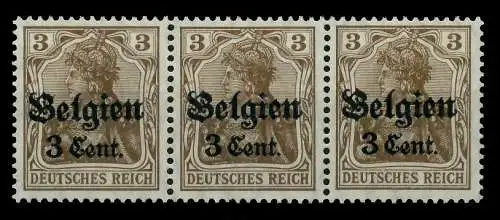 BES 1WK LP BELGIEN Nr 11aI postfrisch 3ER STR 77B6E2