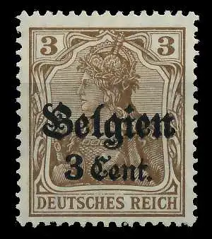 BES 1WK LP BELGIEN Nr 11aI postfrisch 77B6FE