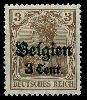 BES 1WK LP BELGIEN Nr 11b ungebraucht 77B712