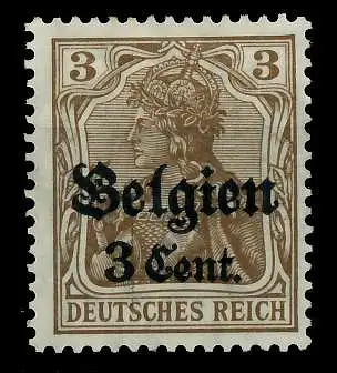 BES 1WK LP BELGIEN Nr 11b ungebraucht 77B716