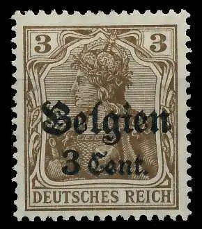 BES 1WK LP BELGIEN Nr 11b ungebraucht 77B71E