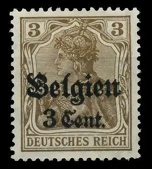 BES 1WK LP BELGIEN Nr 11b ungebraucht 77B72E