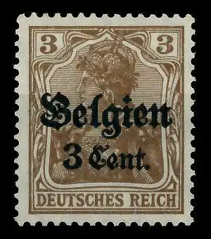 BES 1WK LP BELGIEN Nr 11b postfrisch 77B732