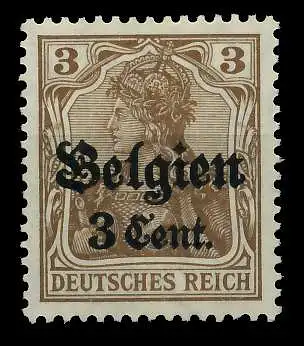 BES 1WK LP BELGIEN Nr 11b postfrisch 77B742