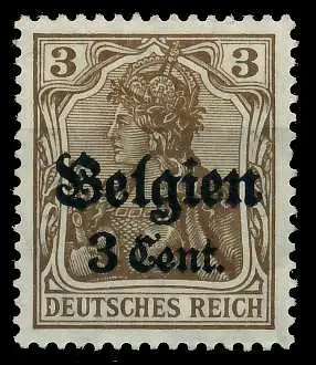 BES 1WK LP BELGIEN Nr 11b ungebraucht 77B75A