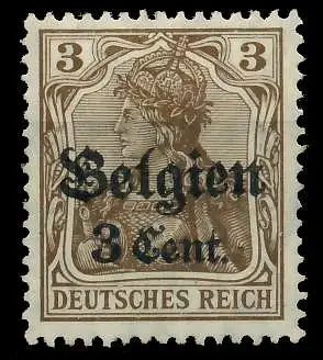 BES 1WK LP BELGIEN Nr 11b ungebraucht 77B75E