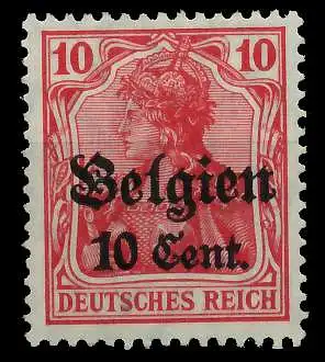 BES 1WK LP BELGIEN Nr 14a postfrisch 77B786