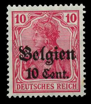 BES 1WK LP BELGIEN Nr 14b ungebraucht 77B79A