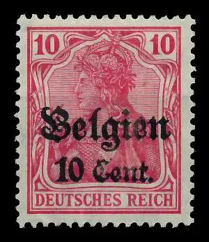 BES 1WK LP BELGIEN Nr 14b ungebraucht 77CFBA