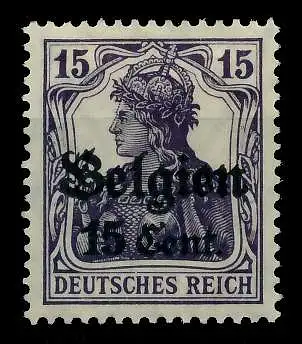 BES 1WK LP BELGIEN Nr 16bII ungebraucht 77CFF6