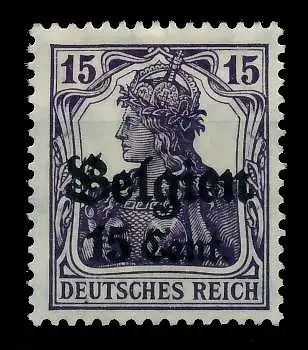 BES 1WK LP BELGIEN Nr 16bII ungebraucht 77D016