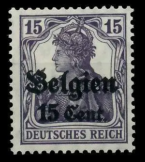 BES 1WK LP BELGIEN Nr 16bII postfrisch 77D02A
