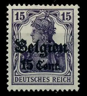 BES 1WK LP BELGIEN Nr 16bII ungebraucht 77D042