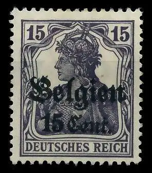 BES 1WK LP BELGIEN Nr 16bI ungebraucht 77D04E