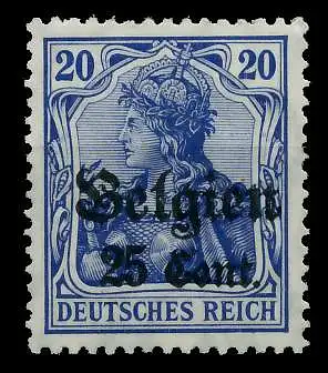 BES 1WK LP BELGIEN Nr 18a postfrisch 77D09E
