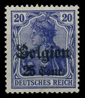 BES 1WK LP BELGIEN Nr 18c ungebraucht 77D0FA