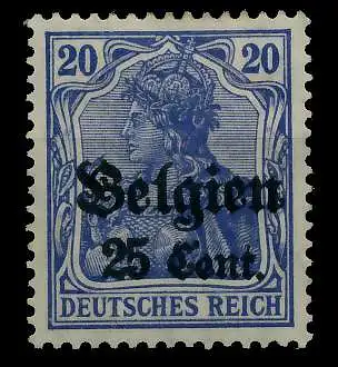 BES 1WK LP BELGIEN Nr 18a ungebraucht 77D112