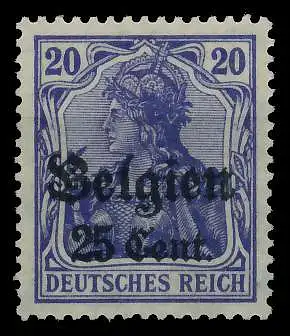 BES 1WK LP BELGIEN Nr 18c ungebraucht 77D11E