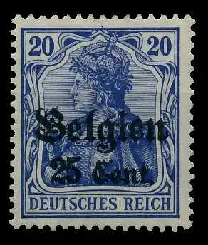 BES 1WK LP BELGIEN Nr 18a ungebraucht 77D132
