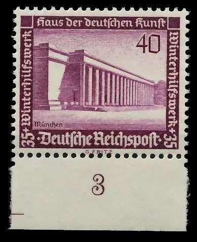 3. REICH 1936 Nr 642 postfrisch URA 77D282