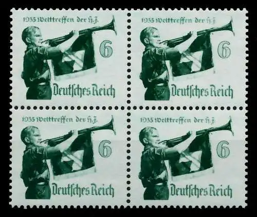 3. REICH 1935 Nr 584y postfrisch VIERERBLOCK 77D2E6