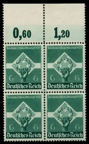 3. REICH 1935 Nr 571 postfrisch VIERERBLOCK 77D476